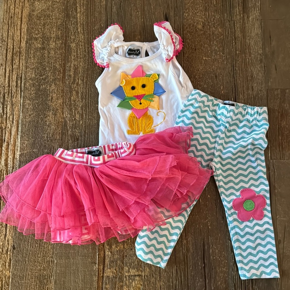 Mud Pie Lion Matching Outfit (set of 3)